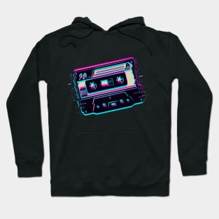 Music Kaset Glitch Modern Hoodie